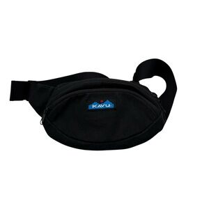 Kavu Spectator Waist Pack Belt Bag Fanny Pack Padded Pouch Solid Black